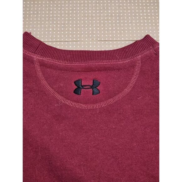 Under Armour Sweatshirt Mens Large Red Project Rock Short Sleeve - Picture 5 of 14